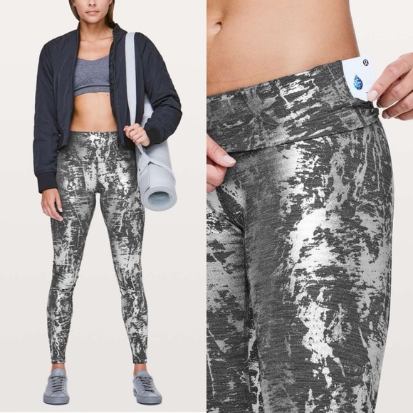 Lululemon Wunder Under Hi-Rise Tight Brindle Foil 28" Leggings W5BIHS Size 6 - Picture 2 of 12